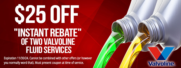 25 Off Valvoline Fluids